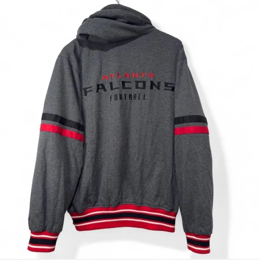 NFL Atlanta Falcons Reversible Full-Zip Hoodie Jacket G-III Sport Retro Football